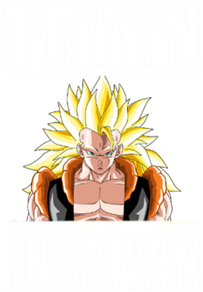 Nadruk Dragon Ball Train insaiyan - Przód