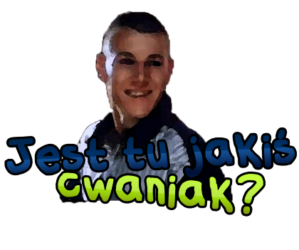 Nadruk Jest tu jakiś cwaniak? - Przód