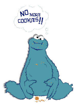 Nadruk Cookie Monster - Przód