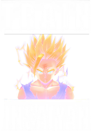 Nadruk Dragon Ball Train insaiyan - Przód