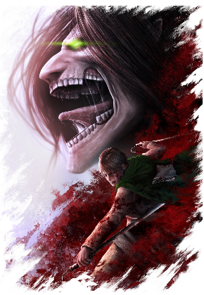 Nadruk Eren Jaeger Attack on Titan - Przód