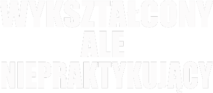 Nadruk T-SHIRT WYKSZTAŁCONY ALE NIEPRAKTYKUJACY - Przód