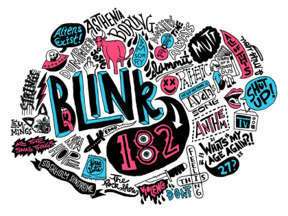 Nadruk blink 182 - Przód