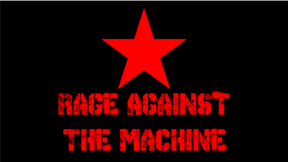 Nadruk RAGE AGAINST THE MACHINE - Tył