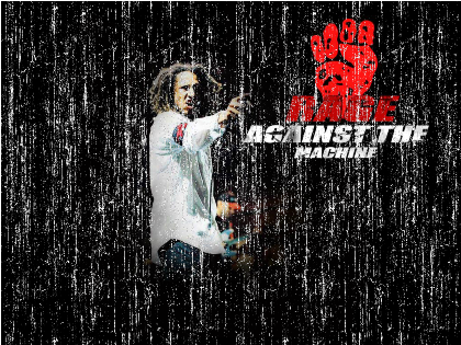 Nadruk RAGE AGAINST THE MACHINE - Przód