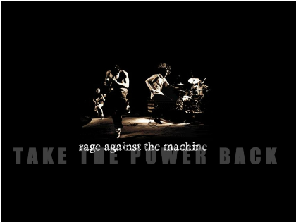 Nadruk RAGE AGAINST THE MACHINE - Przód