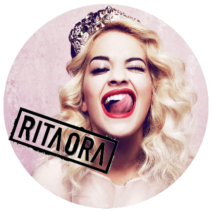 Nadruk Rita Ora - Przód