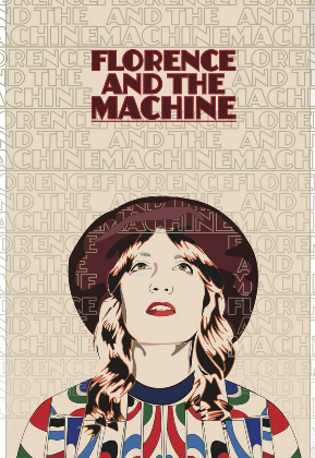 Nadruk Florence and The Machine - Przód