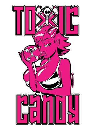 Nadruk Toxic candy - Przód