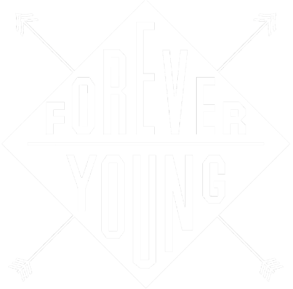 Nadruk Forever Young - Przód