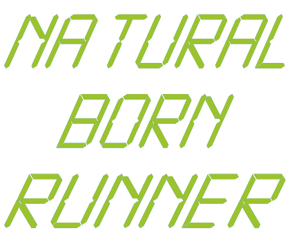 Nadruk damska v-neck Natural Born Runner - Przód