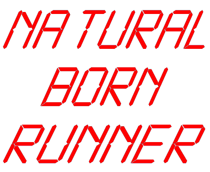 Nadruk Natural Born Runner - Przód