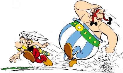 Nadruk asterix i obelix - Przód