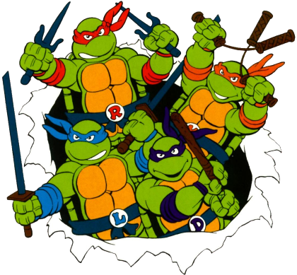 Nadruk turtles - Przód