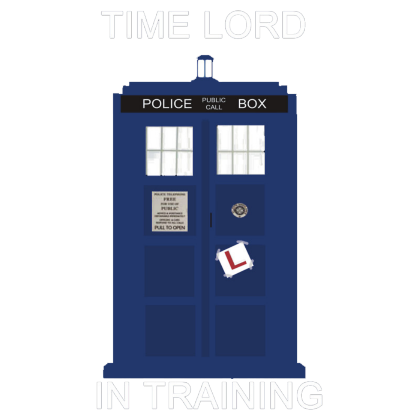 Nadruk Time Lord In Training - Przód