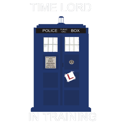 Nadruk Time Lord In Training - Przód