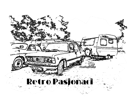 Nadruk Retro Pasjonaci - Fiat 125p - Przód